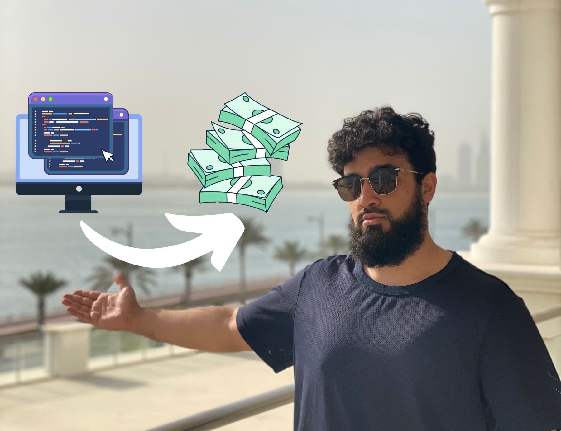 Abbas showing code turning into cash